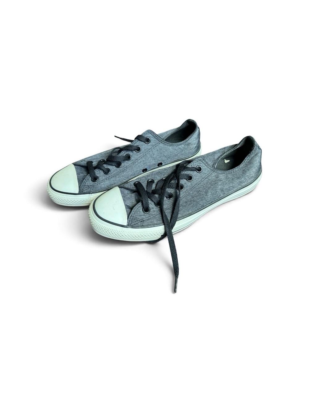Converse Low Top Sneakers in Gray and Black